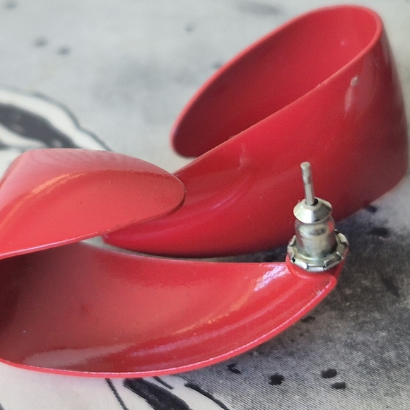 Bundke Of 4 Red Pair Of Earrings - Picture 4 of 7